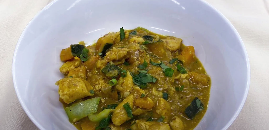 Curried Kabocha Squash and Chicken Stew