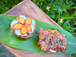 ‘Ulu Furikake Biscuit with Miso Teriyaki Fried Chicken