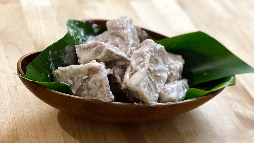 Kalo (taro) with Coconut Cream