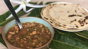 Grandpa Bill's Green Chili with ʻUlu Flour