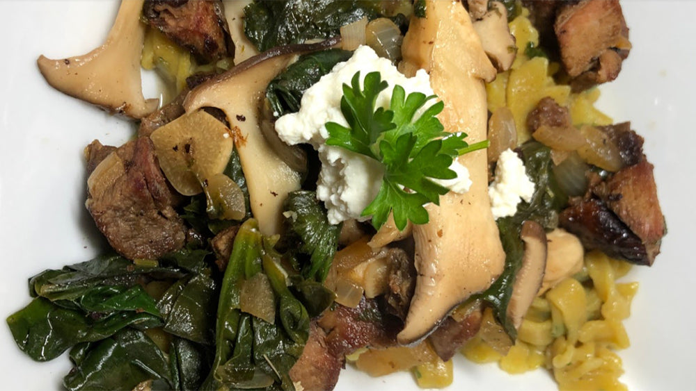 Hāmākua Mushroom & Pork ‘Ulu Pasta