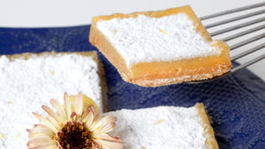 Tangy ʻUlu Lemon Bars with Shortbread Crust