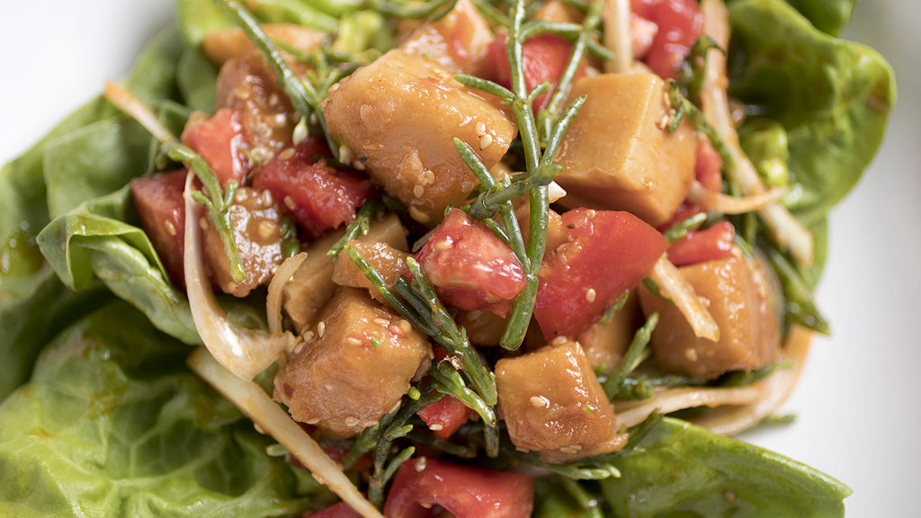 Poached ʻUlu Poke