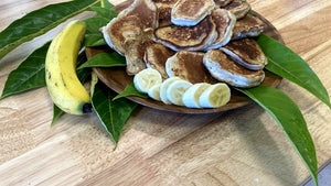 Gluten-Free ʻUlu and Maiʻa Pancakes