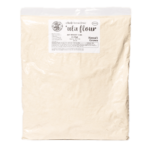 Block of bulk ʻulu (breadfruit) flour