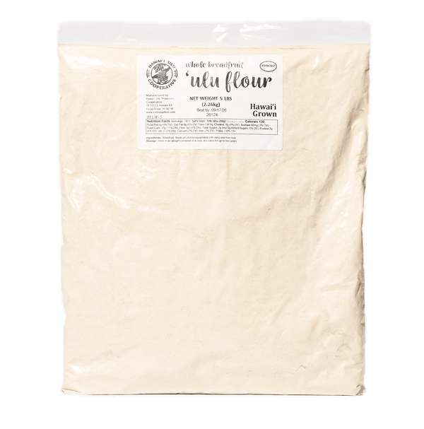 Block of bulk ʻulu (breadfruit) flour