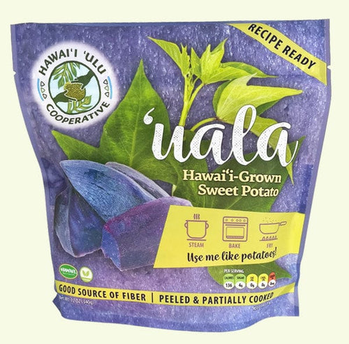 Retail ʻUala (sweet potato) recipe-ready branded bag