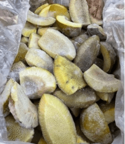 Semi-Ripe B-Grade ‘Ulu (Breadfruit) Quarters – Skin-on, Fully Cooked & Frozen