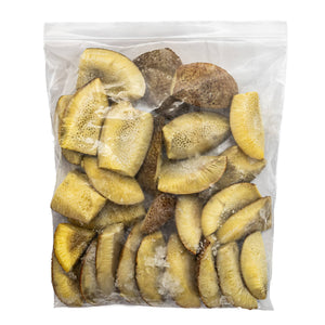 Semi-Ripe B-Grade ‘Ulu (Breadfruit) Quarters – Skin-on, Fully Cooked & Frozen