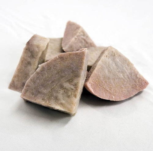 Sealed bags of chopped, cooked kalo (taro)